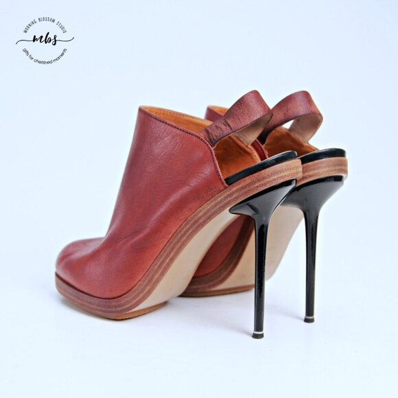 Nicholas Kirkwood Heeled Booties Brown Women EU 40.5 US 9-9.5 - Picture 5 of 15